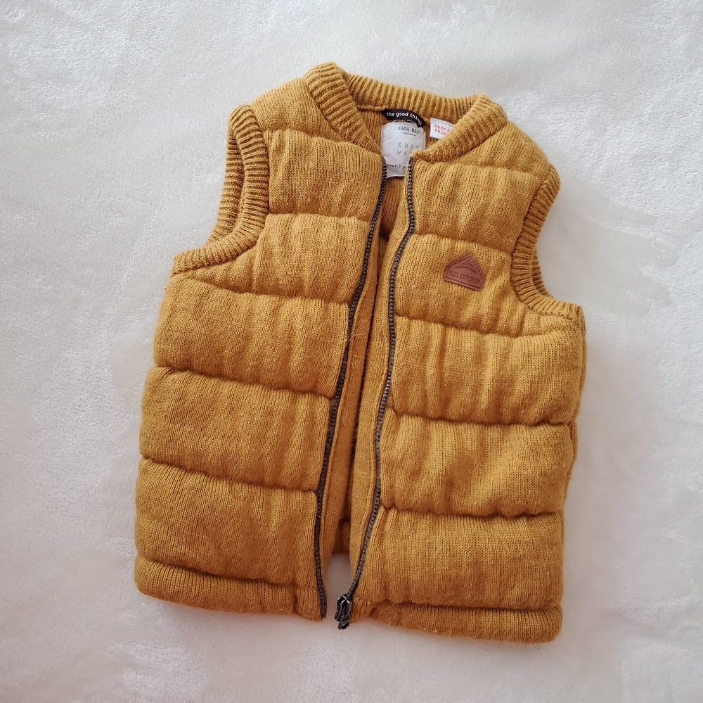 Zara kids sweater puffer vest jacket 2-3T